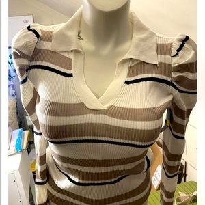 No boundaries NEW stripped blouse